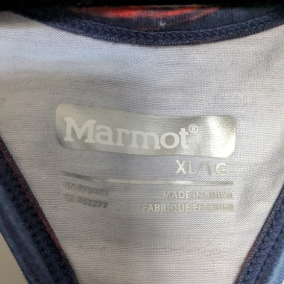 Marmot Solstice Tank Top Blue Size XL - Picture 4 of 4